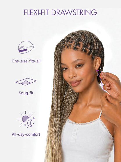 HD Lace Knotless Box Braided Wig | Real Scalp Look Glueless Wig - Qelavo