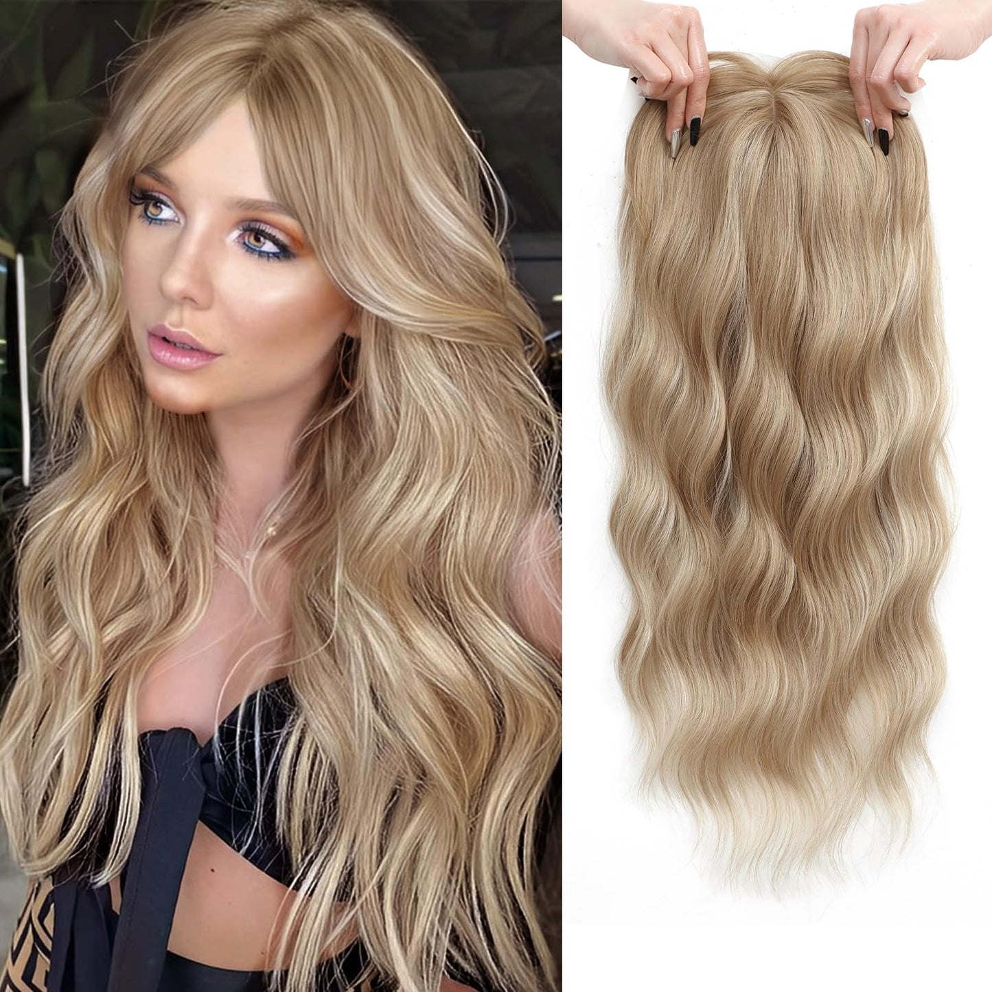 ⚡Final Hours –🌷2026 New Lightweight & Breathable Wavy Hair Topper