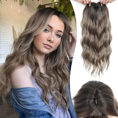 ⚡Final Hours –🌷2026 New Lightweight & Breathable Wavy Hair Topper